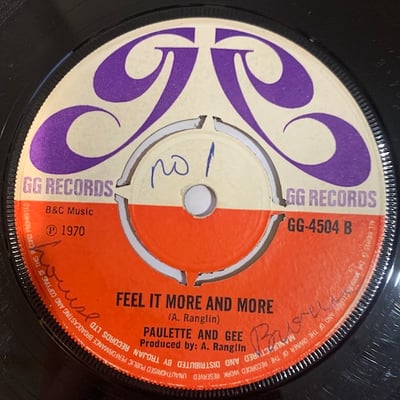 Winston Wright, Paulette And Gee - It's Been A Long Time / Feel It More And More picture 2