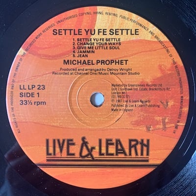 Michael Prophet - Settle Yu Fe Settle picture 3