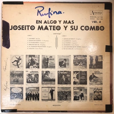 Joseito Mateo Y Su Combo - En Algo Y Mas Vol. 4 picture 2