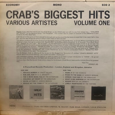Various - Crab Biggest Hits picture 2