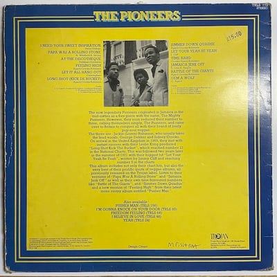 The Pioneers - The Pioneers Greatest Hits picture 2