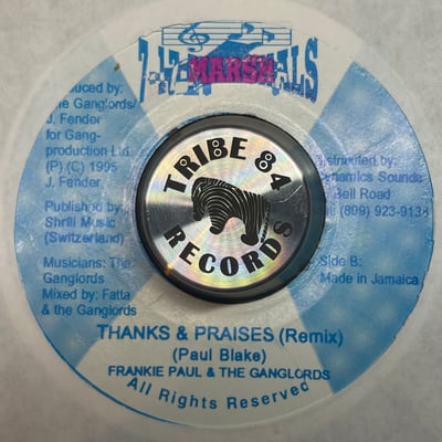 Ganglords, Frankie Paul - Thanks & Praises picture 2