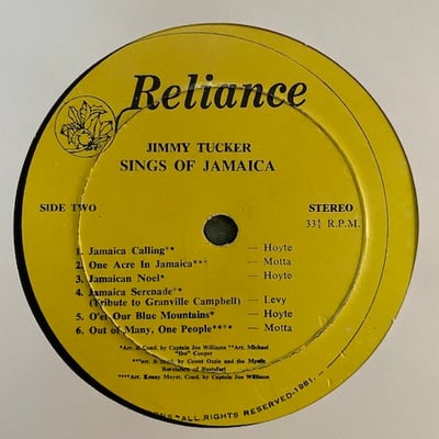 Jimmy Tucker - Sings Of Jamaica picture 4