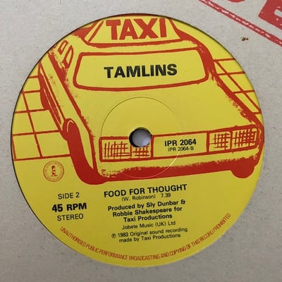 The Tamlins - Go Away Dream / Food For Thought picture 2