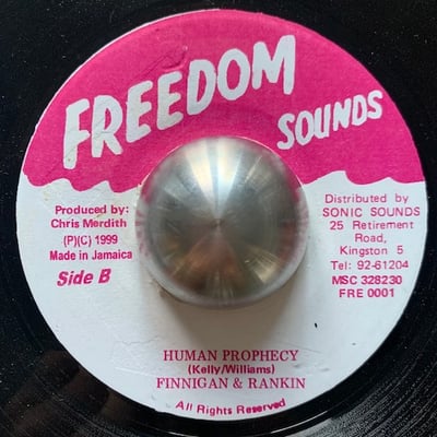 Papa Finnigan & Junior Ranking - Hold The Vibes / Human Prophecy picture 2