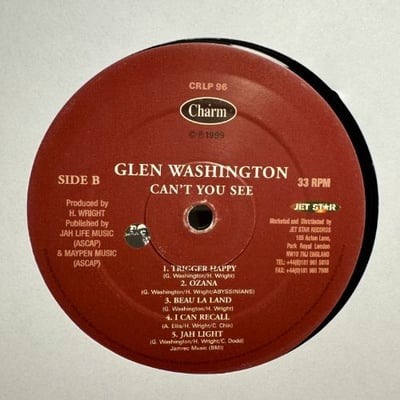 Glen Washington - Can't You See picture 2