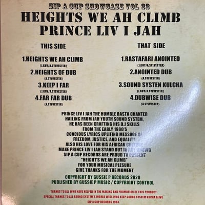 Prince Livijah - Heights We Ah Climb (Sip A Cup Showcase Vol. 22) picture 2