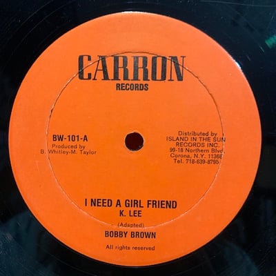 Bobby Brown, Billy Boyo - I Need A Girl Friend / Drug Free picture 2