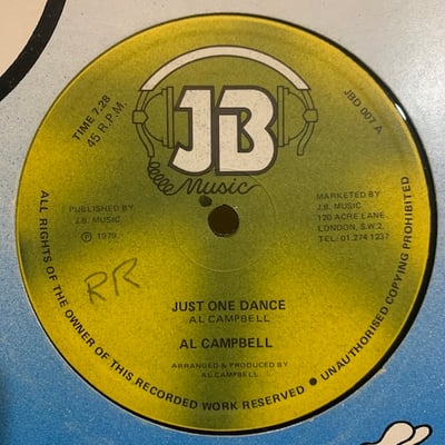 Al Campbell - Just One Dance / Dancing Time picture 2