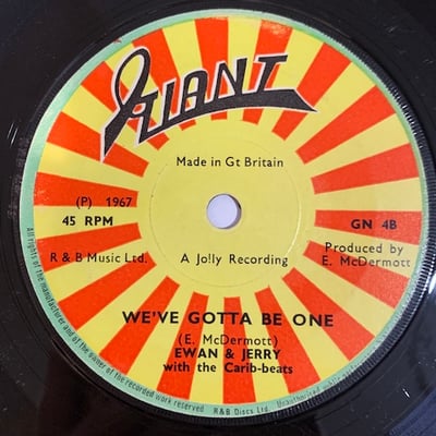 Ewan & Jerry, The Carib Beats - The Right Track / We've Gotta Be One picture 2