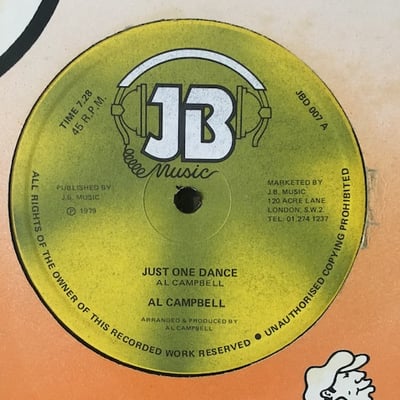 Al Campbell - Just One Dance / Dancing Time picture 2