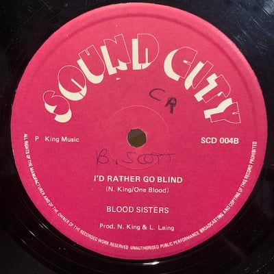 Blood Sisters - What About Me / I'd Rather Go Blind picture 2