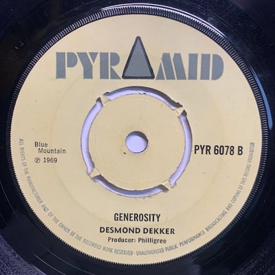 Desmond Dekker - Pickney Gal / Generosity picture 2