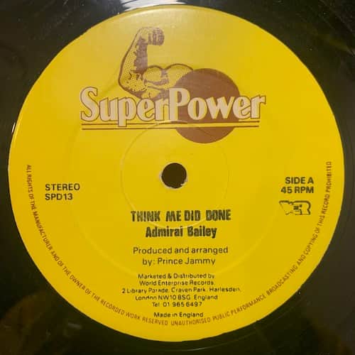 Admiral Bailey – Think Me Did Done