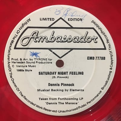 Dennis Pinnock - The Feeling / Saturday Night Feeling picture 2