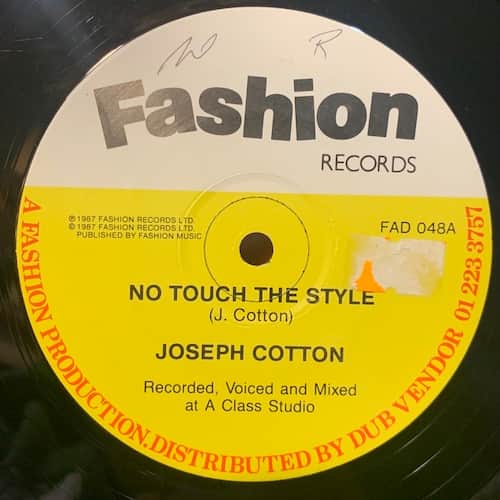 Joseph Cotton – No Touch The Style