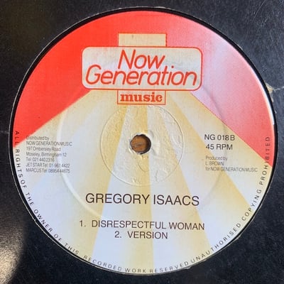 Gregory Isaacs - Disrespectful Woman picture 2