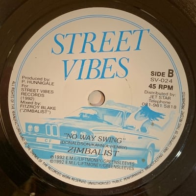Tippa Irie, Zimbalist - No Way Jose picture 2