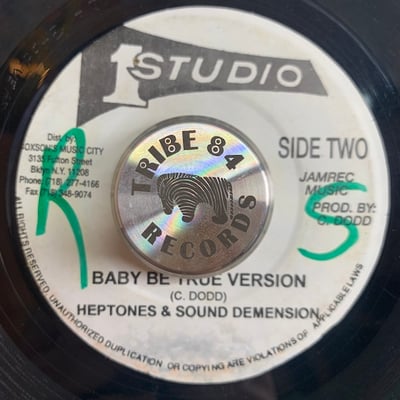 The Heptones, Sound Dimension - Baby Be True / Baby Be True Version picture 2