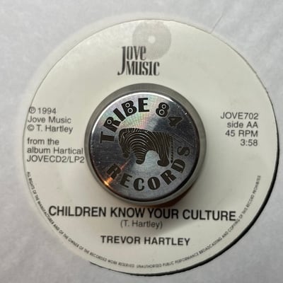 Trevor Hartley - I Admire You / Children Know Your Culture picture 2