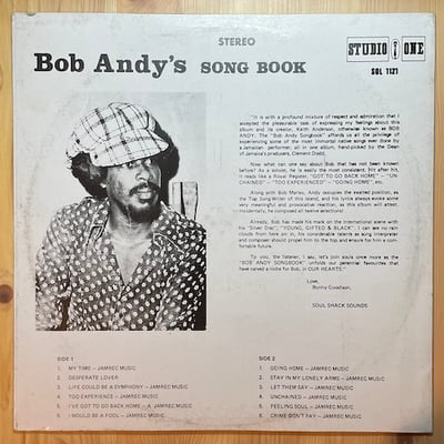 Bob Andy - Bob Andy's Song Book picture 2