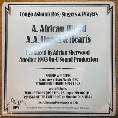 Congo Ashanti Roy, Singers & Players - African Blood / Hands & Hearts picture 2