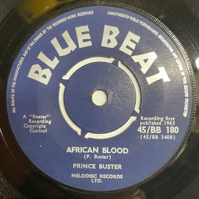 Prince Buster - Three More Rivers / African Blood picture 2