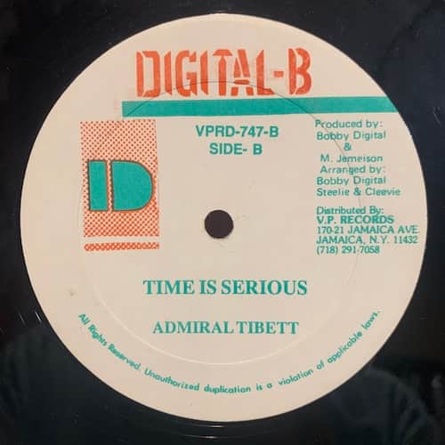 Admiral Tibet, Ninjaman, Shabba Ranks – Time Is Serious