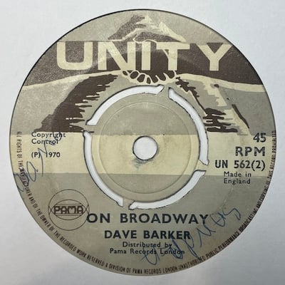 Lester Sterling, Dave Barker - Slip Up / On Broadway picture 2