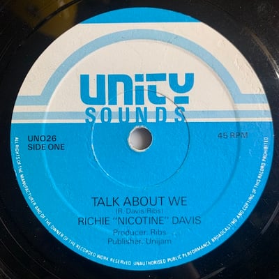 Richie Davis - Sensi Boom / Talk About We picture 2