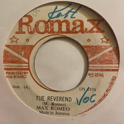 Max Romeo - The Reverend / Vaticanpicture