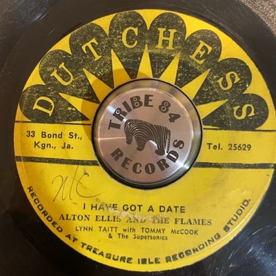 Alton Ellis & The Flames, Lynn Taitt, Tommy McCook & The Supersonics - Girl I Have Got A Date / Yellow Basket picture 2