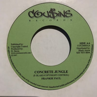 Frankie Paul, Everton Blender - Concrete Jungle / Babylon a Flow picture 2