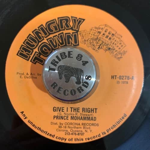 Prince Mohammed, Rockers All Stars – Give I The Right / Dub Cass Nova