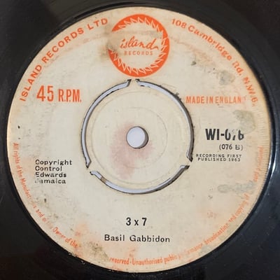 Basil Gabbidon - I Bet You Don't Know / Three Times Seven picture 2