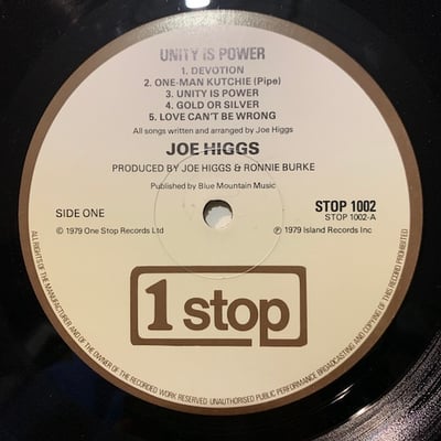 Joe Higgs - Unity Is Power picture 3