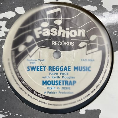 Papa Face, Keith Douglas, Pixie And Dixie - Sweet Reggae Music / Mousetrap / D.j. Jamboree picture 3