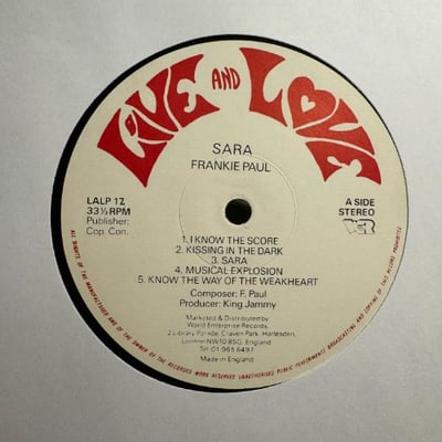 Frankie Paul - Sara picture 3