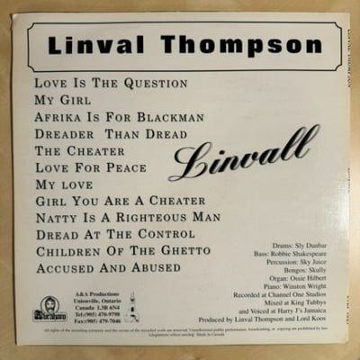 Linval Thompson - Linvall picture 2