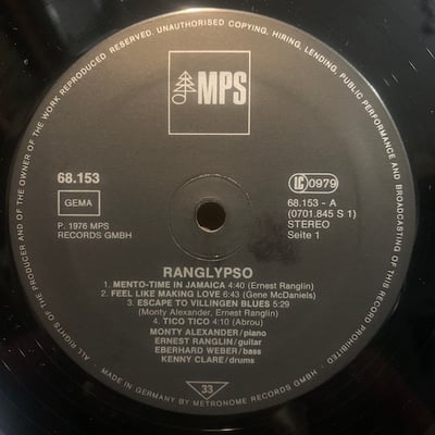 Ernest Ranglin - Ranglypso picture 4
