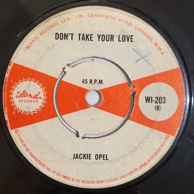 Jackie Opel - Wipe Those Tears / Don't Take Your Love picture 2