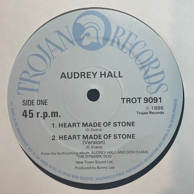Audrey Hall, Don Evans - Heart Made Of Stone / It's Hard To Believe picture 4