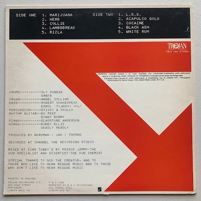 Sly & The Revolutionaries, Jah Thomas - Black Ash Dub picture 2