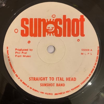 Jah Woosh, Sunshot Band - Whip Them Jah / Straight To Ital Head picture 2