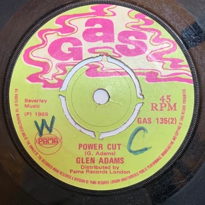 The Reggae Boys, Glen Adams - Ba Ba / Power Cut picture 2
