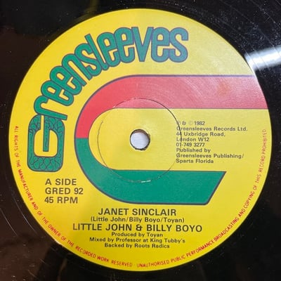 Little John, Billy Boyo, The Roots Radics - Janet Sinclair picture 4