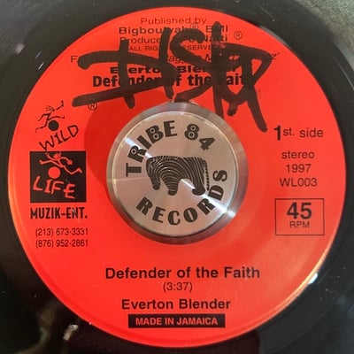 Jah. T., Everton Blender - Sensi Makes Sense / Defender Of The Faith picture 2
