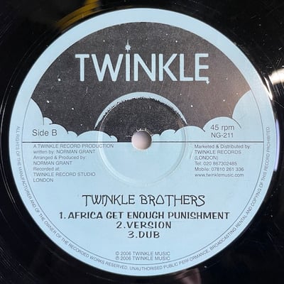Twinkle Brothers - Transformation / Africa Get Enough Punishment picture 2