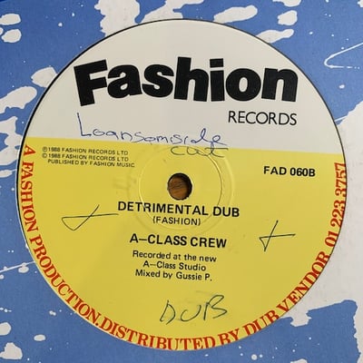 Frankie Paul, The A-Class Crew - A No Nutten / Detrimental Dub picture 4