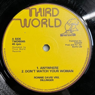 Ronnie Davis, Dillinger, Barry Brown, The Aggrovators - Anywhere / Mr Money Man picture 3